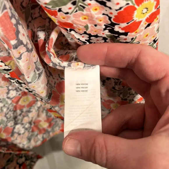 J Crew Mercantile Long Cardigan Womens XS Multicolor Floral Sleeveless - Picture 5 of 8